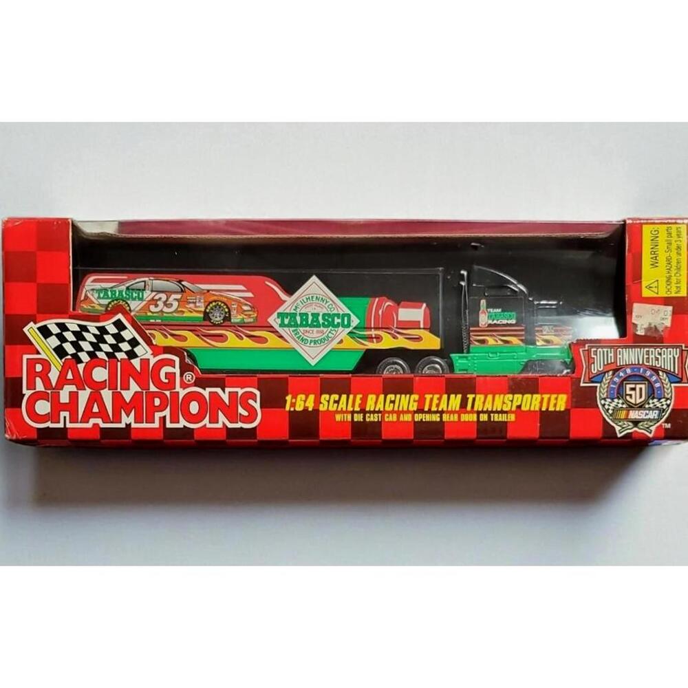 Racing Champions NASCAR 50th Anniversary Tabasco #35 Die-Cast Transporter - 1:64
